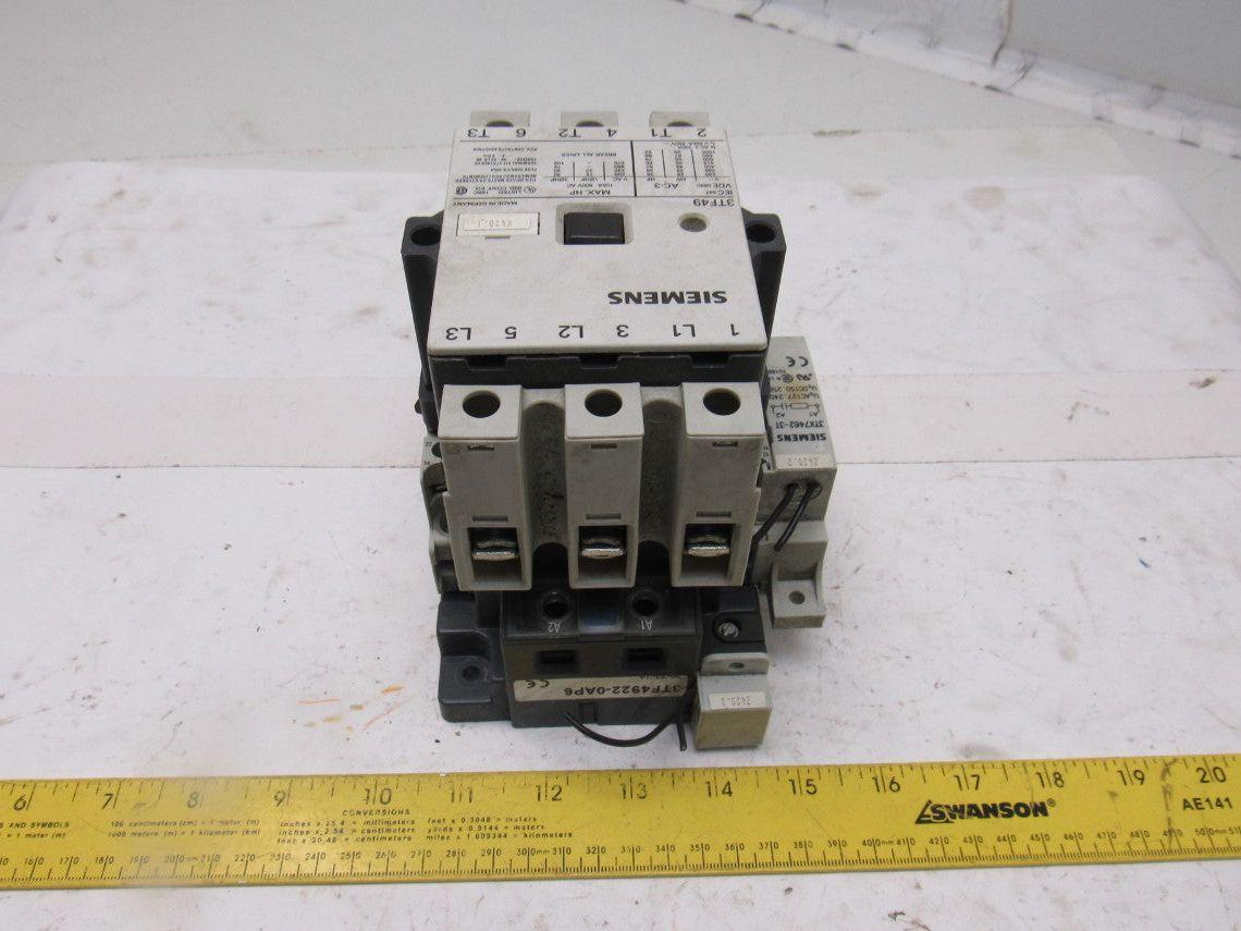 Siemens 3TF4922-0AK6 Contactor 3TF 85A 240V Coil