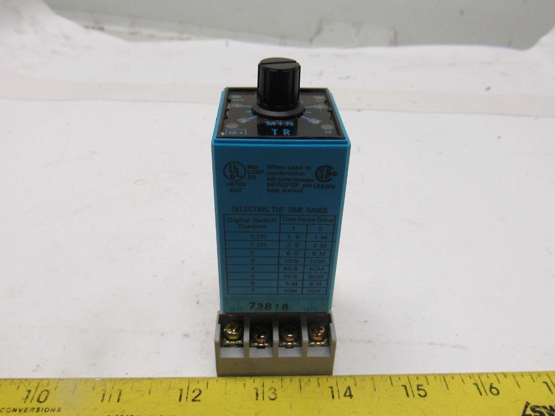 Eaton TRN 2P Electronic Timing Relay 8 Pin Volts 24AD W/D3PA2 Base