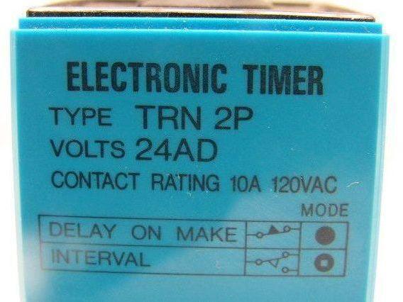 Eaton TRN 2P Electronic Timing Relay 8 Pin Volts 24AD W/D3PA2 Base