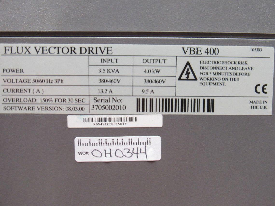 Control Techniques VBE 400 Flux Vector Drive 4.0Kw 380/460V