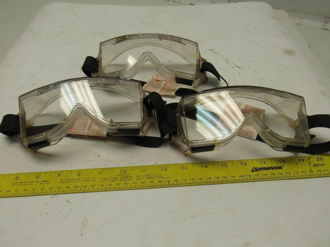 Durafon lll Professional Safety Chemical Splash Lab Goggles Lot of 3