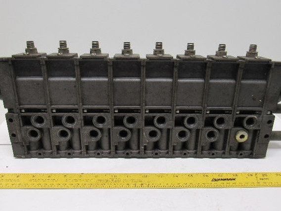 Bosch Rexroth 261-108-...110/140/120 Pneumatic Solenoid Valves W/Manifold