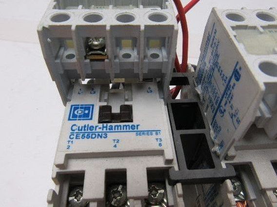 Cutler Hammer CE55DN3 Ser B1 Reversing Relay W/C320KGT8 Aux Contact