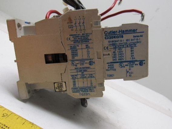 Cutler Hammer CE55DN3 Ser B1 Reversing Relay W/C320KGT8 Aux Contact