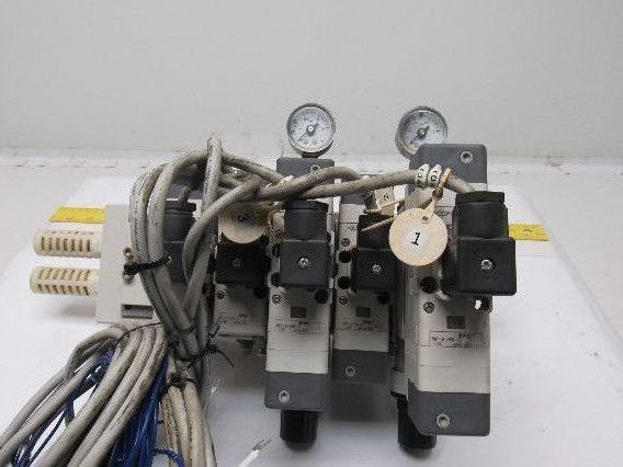 SMC VQ7-6-FPG-D-32 & VQ7-6-FPG-S-32 Pneumatic Selenoid Valve Manifold Assembly