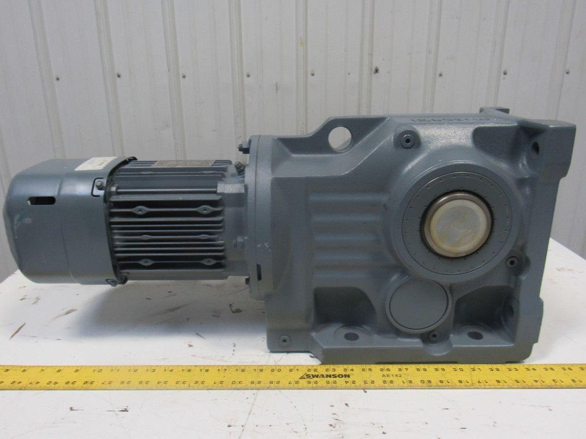 SEW KH7B-DRE90:4BES/TP 2HP 147.32RPM Electric Gear Motor 277/480V 3Ph