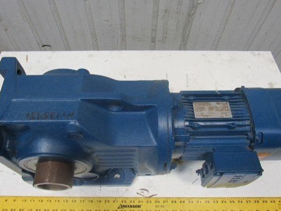 SEW Type KH87BDRE90L4BE5/TF 2HP 147.32RPM Electric Gear Motor 277/480V 3Ph