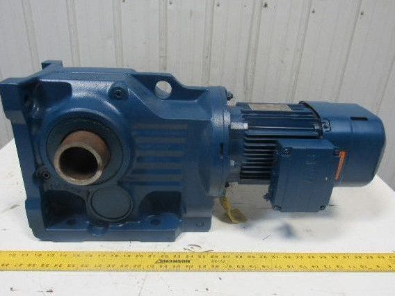 SEW Type KH87BDRE90L4BE5/TF 2HP 147.32RPM Electric Gear Motor 277/480V 3Ph