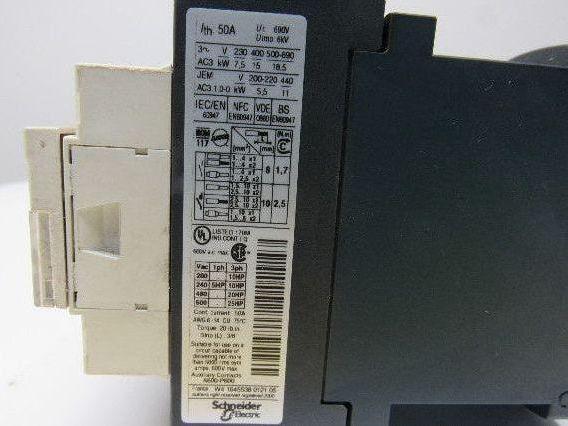 Telemecanique LC1D32BD Motor Starter Contactor 600V 25Hp 24VDC Coil Lot of 7