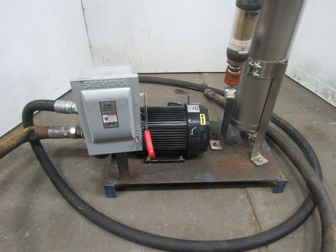 Rosedale/AMT MC08-30-2R-*-150-SBPB 15HP Stainless Steel Bag Filter Pump Assembly