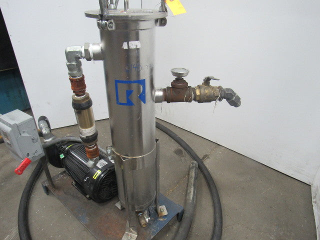 Rosedale/AMT MC08-30-2R-*-150-SBPB 15HP Stainless Steel Bag Filter Pump Assembly