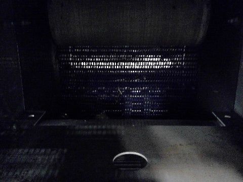 84" Center Drive Slide Bed Conveyor 18" Plastic Chain Belt 130FPM 208-230/460V