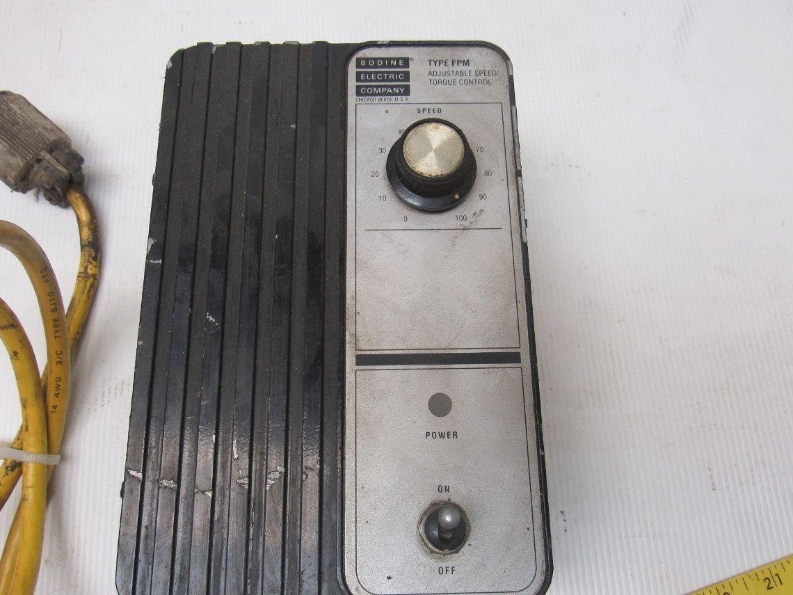 Bodine Electric 815 Type FPM Adjustable DC Speed Torque Control 115VAC 50/60Hz