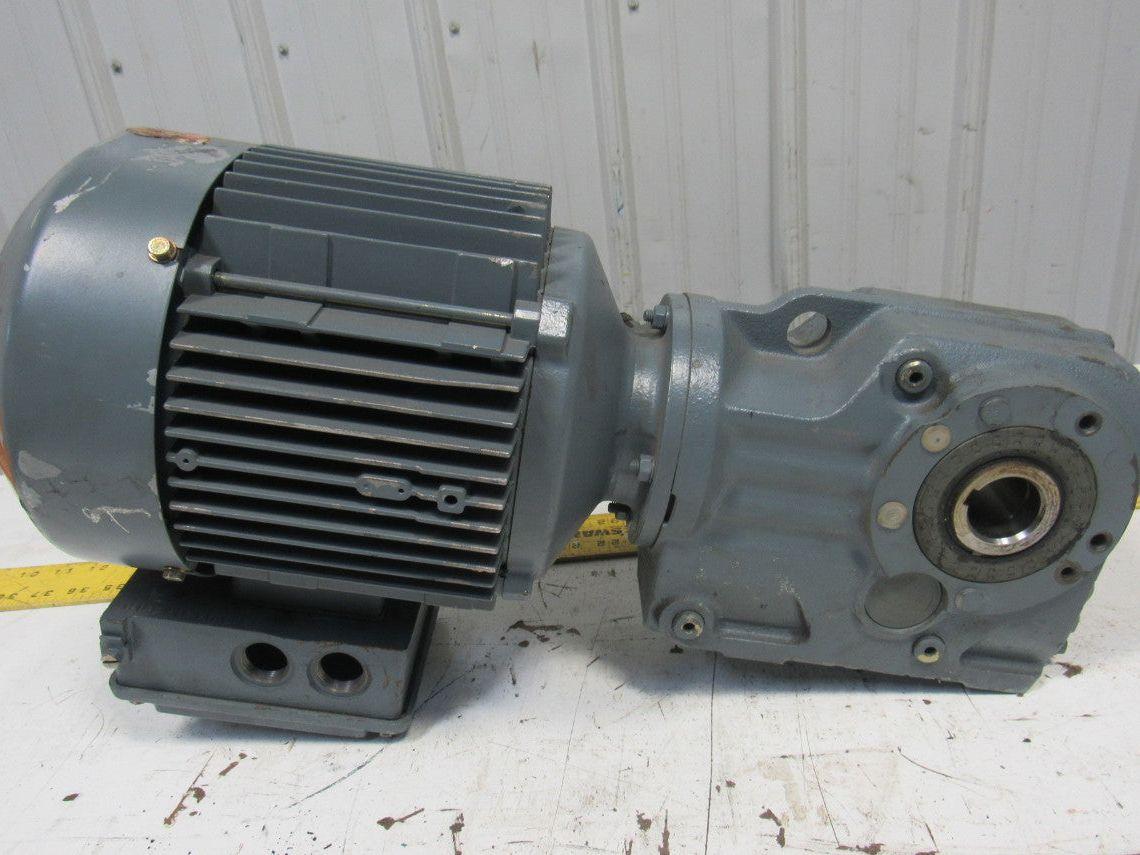 SEW-EURODRIVE KA37 DT90S4/TF Gear Motor 1.1KW 1740/70RPM330/575V 3PH