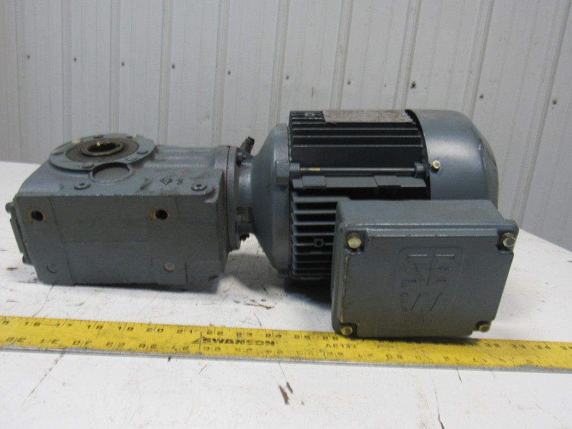 SEW-EURODRIVE KA37 DT90S4/TF Gear Motor 1.1KW 1740/70RPM330/575V 3PH