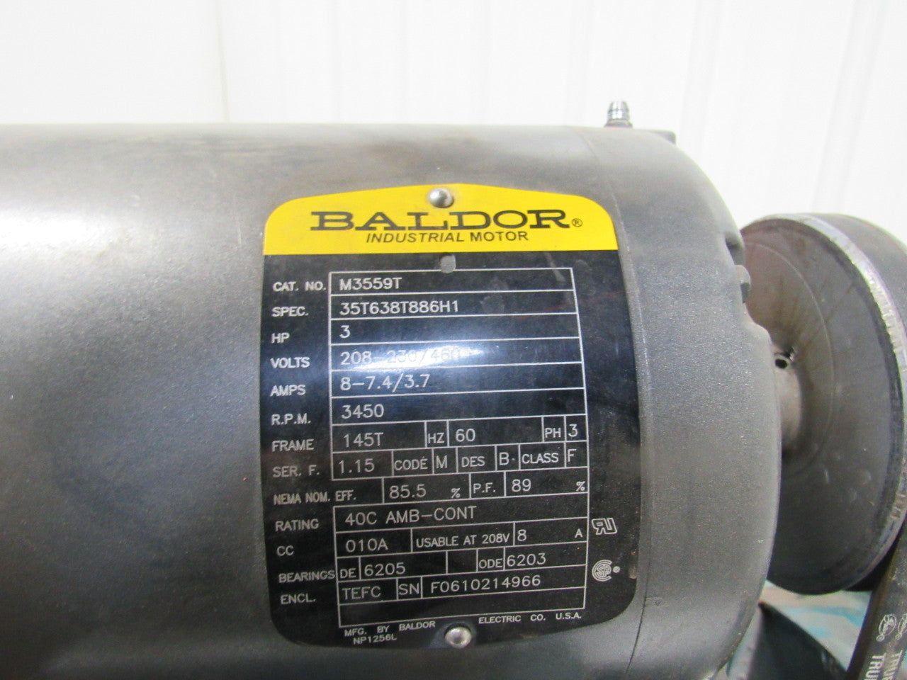 Twin City 12B7-50 Type TCTS AXIFAN 12" Tube Axial 3HP 2500CFM 208-230/460V 3PH