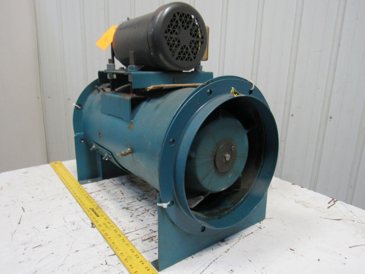 Twin City 12B7-50 Type TCTS AXIFAN 12" Tube Axial 3HP 2500CFM 208-230/460V 3PH