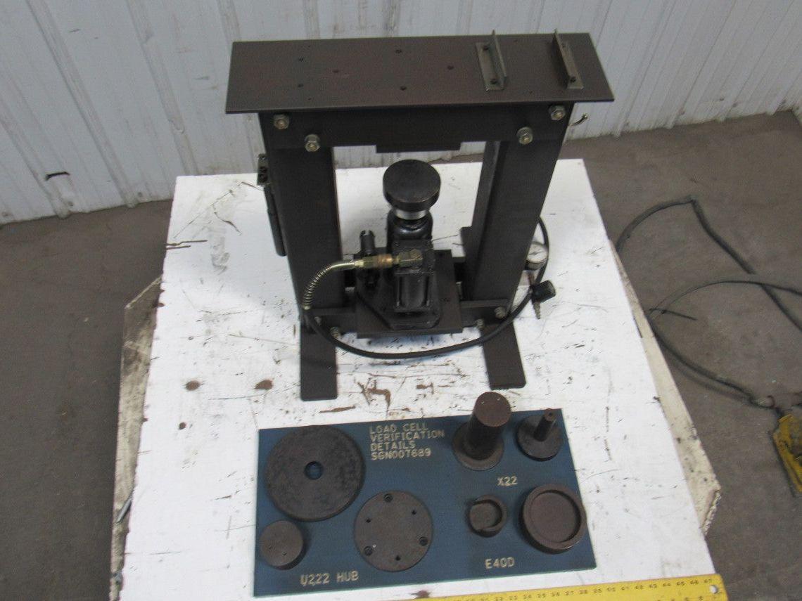 Load Cell Verification/Calibration Tool Details Fixtures Air Over Oil Hydraulic