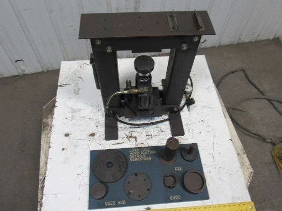 Load Cell Verification/Calibration Tool Details Fixtures Air Over Oil Hydraulic