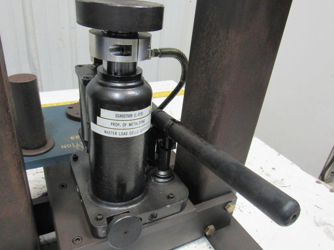 Load Cell Verification/Calibration Tool Details Fixtures Air Over Oil Hydraulic