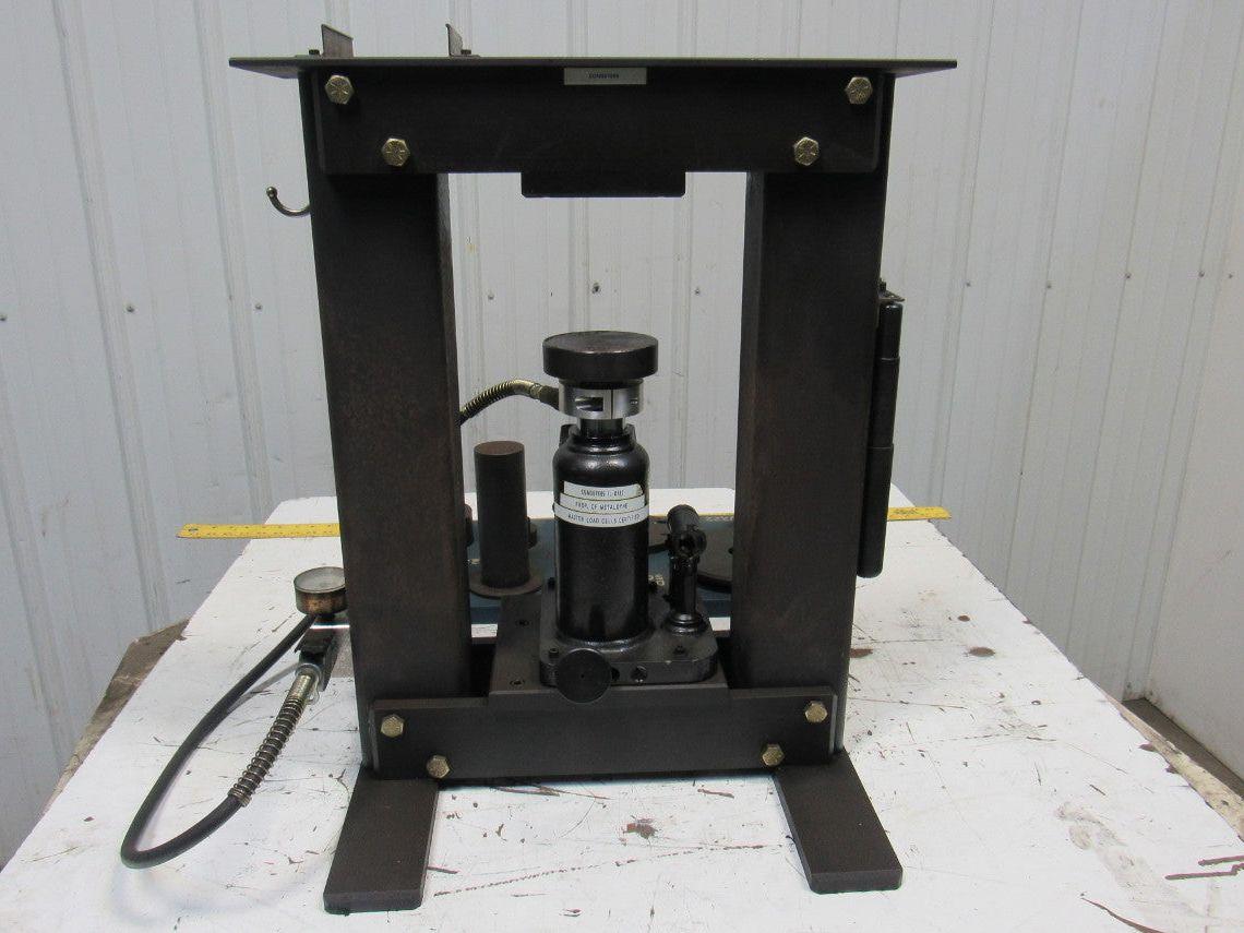 Load Cell Verification/Calibration Tool Details Fixtures Air Over Oil Hydraulic