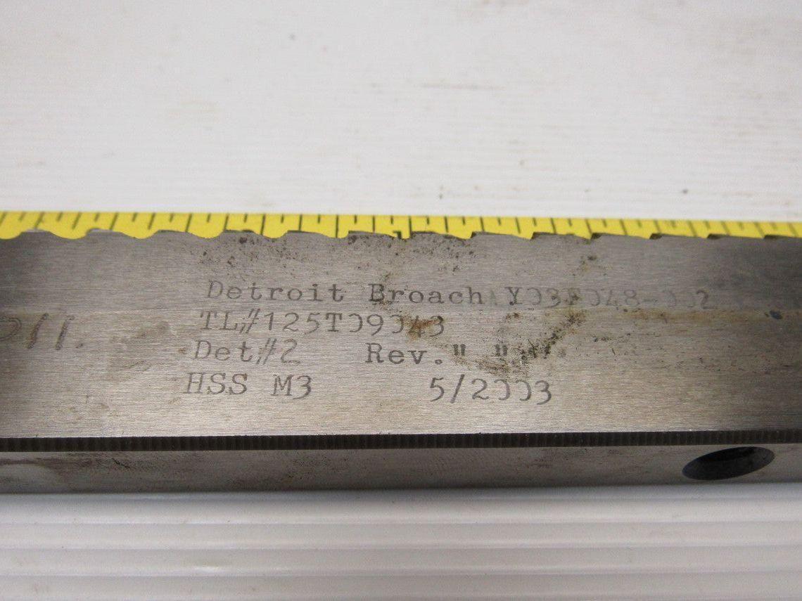Detroit 9/16" x 18" HHS Broach Keyway Cutter