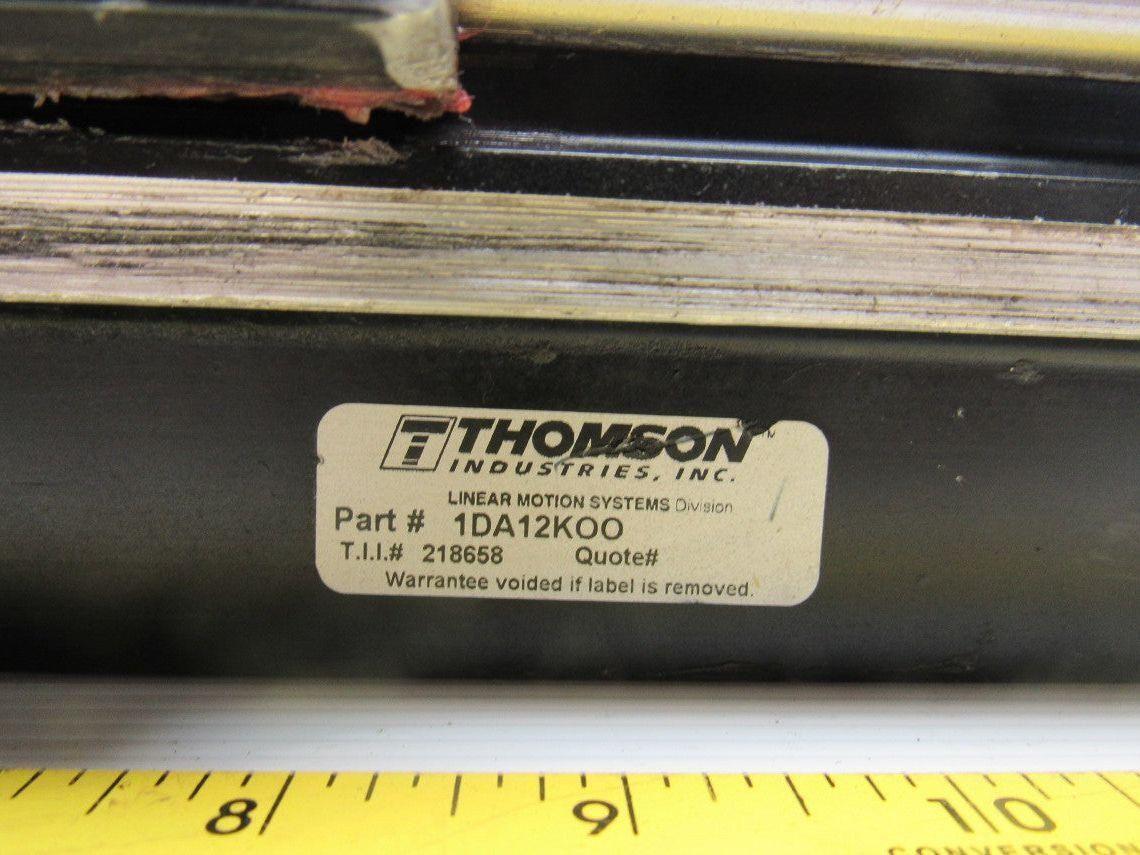 Thompson 1DA12K00 Linear Motion System 18-1/2" OAL 3/4" Diam Rod 14" Travel