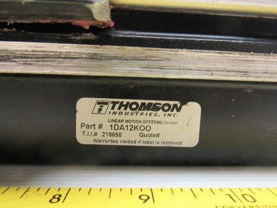 Thompson 1DA12K00 Linear Motion System 18-1/2" OAL 3/4" Diam Rod 14" Travel