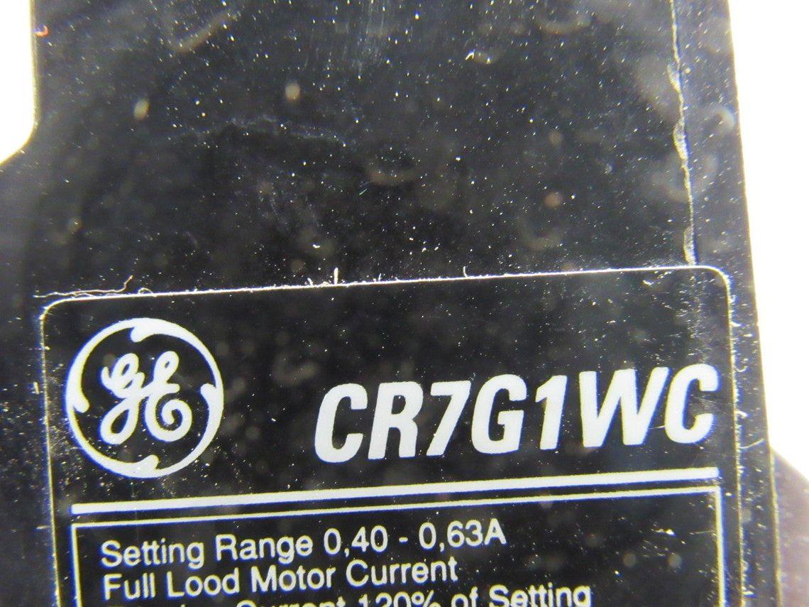 General Electric CR7G1WC Spectra 700 Overload Relay 0.4 - 0.63A