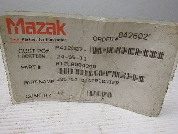 Mazak H12LA004390 Distributor Valve