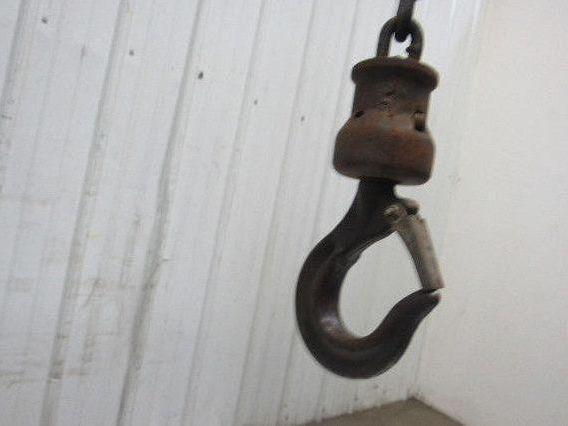 CM 1 Ton Manual Chain Fall Hoist 2000 Lbs. 28' Travel 17' Pendant Chain