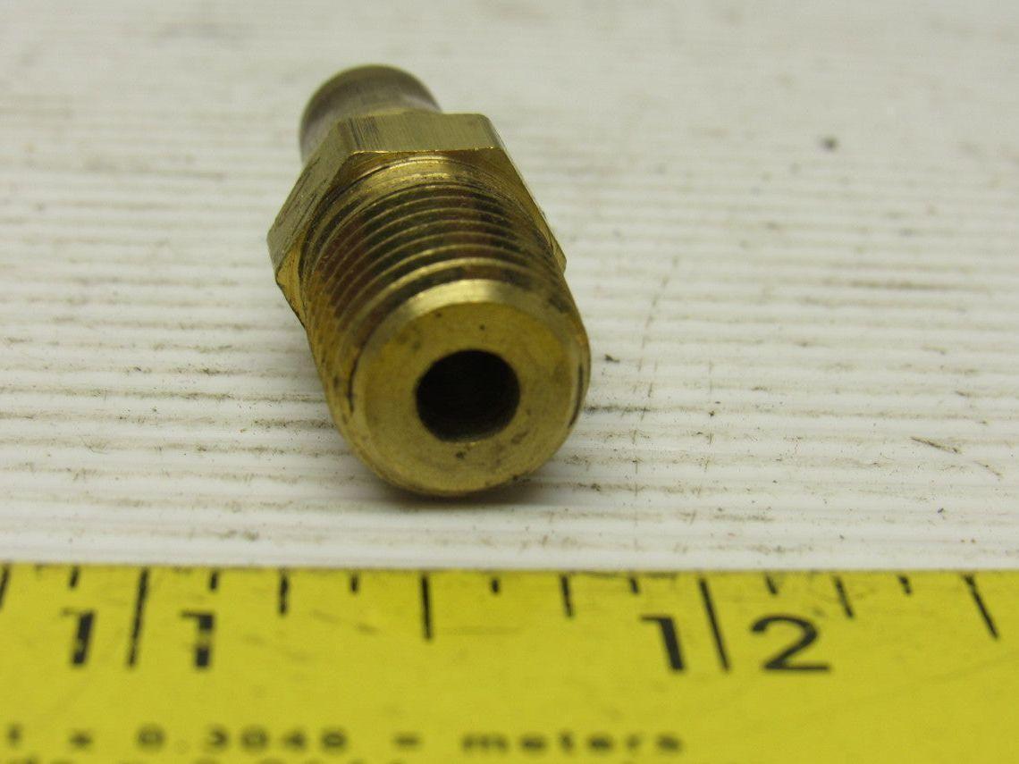 Imperial Eastman Brass Air fitting Connector 1/4" Tube to 1/4" NPT Lot of 10