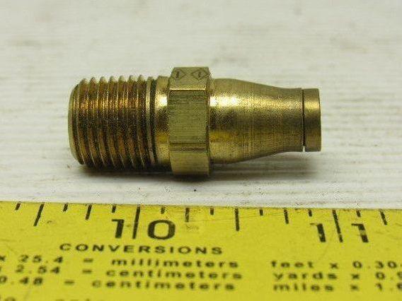 Imperial Eastman Brass Air fitting Connector 1/4" Tube to 1/4" NPT Lot of 10