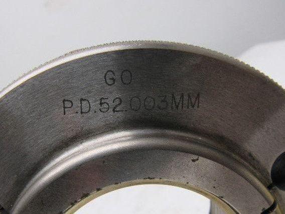 G.A.Co P.D.52.003mm Knurled Steel Nut M54x3.0-6g