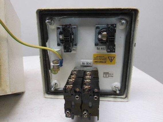 Rees 50703NO-NC Mushroom Head E-Stop W/6"x6"x4" Enclosure & 2 Push Buttons