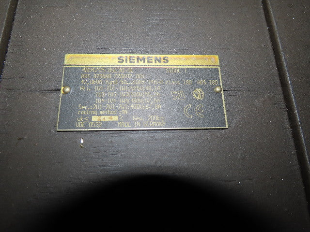 Siemens 4BU4795-0SC30-0C Transformer 575-500-480HV 400LV 50/60Hz Heller MC16 CNC