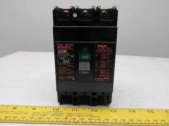 Fuji Electric BB3ASB-030 Auto Breaker 3Pole 30A 550VAC