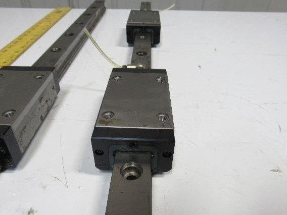 Heller MC16 Z Axis Runner Block & Rails 43-15/16" OAL Star Size 35 Lot of 2
