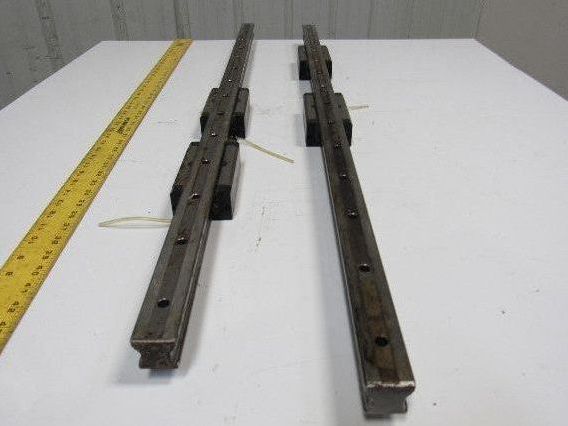 Heller MC16 Z Axis Runner Block & Rails 43-15/16" OAL Star Size 35 Lot of 2