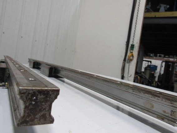 Heller MC16 Z Axis Runner Block & Rails 43-15/16" OAL Star Size 35 Lot of 2