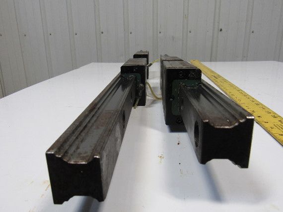 Heller MC16 Y Axis Runner Block & Rails 51-3/16" OAL Star Size 45 Lot of 2