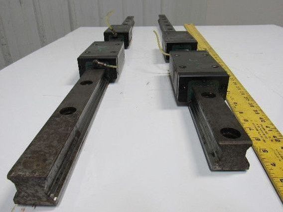 Heller MC16 Y Axis Runner Block & Rails 51-3/16" OAL Star Size 45 Lot of 2
