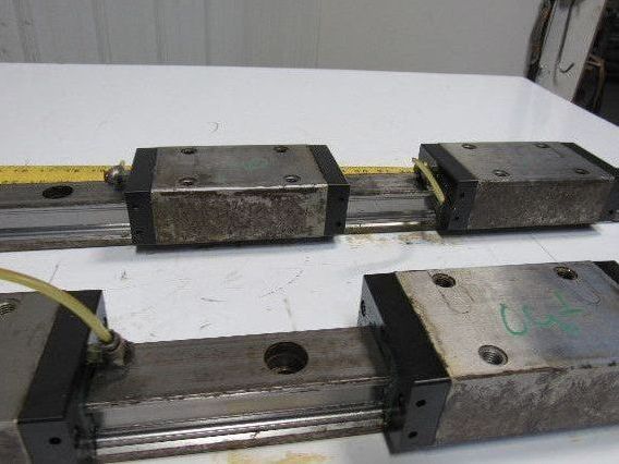 Heller MC16 Y Axis Runner Block & Rails 51-3/16" OAL Star Size 45 Lot of 2
