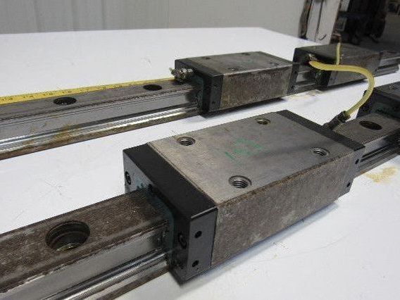 Heller MC16 Y Axis Runner Block & Rails 51-3/16" OAL Star Size 45 Lot of 2