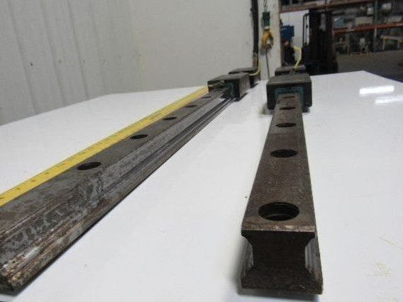 Heller MC16 Y Axis Runner Block & Rails 51-3/16" OAL Star Size 45 Lot of 2
