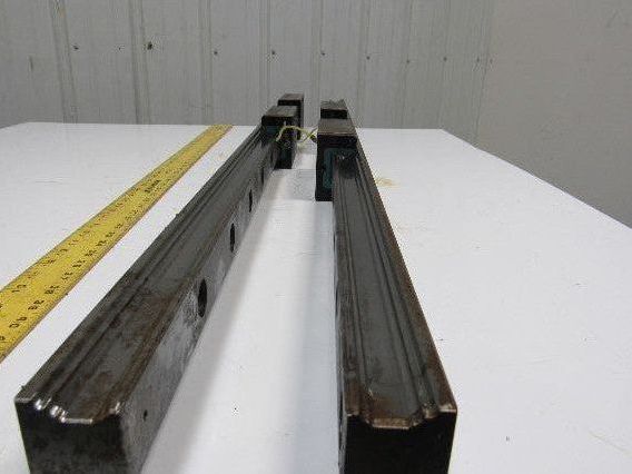 Heller MC16 Y Axis Runner Block & Rails 51-3/16" OAL Star Size 45 Lot of 2