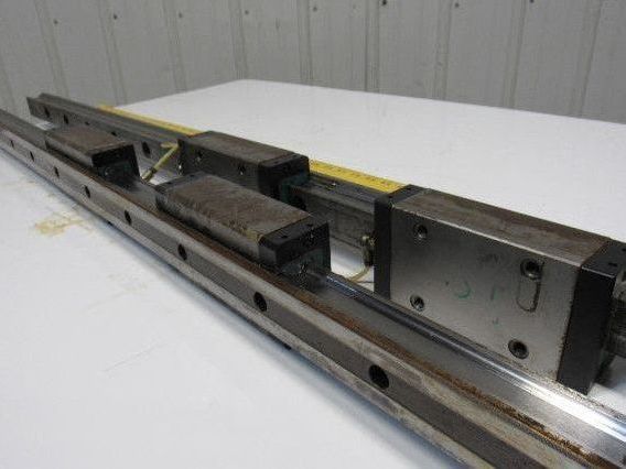 Heller MC16 Y Axis Runner Block & Rails 51-3/16" OAL Star Size 45 Lot of 2