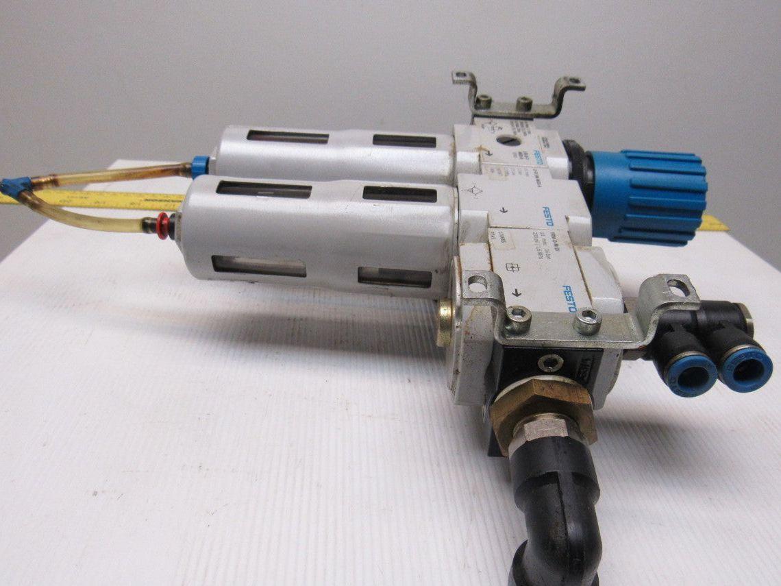Festo LFR-D-7-MIDI-A/Festo LF-D-5M-MIDI-A Pneumatic Filter Regulator 1/2" NPT
