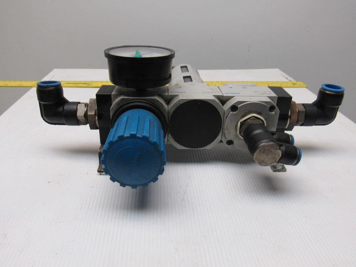 Festo LFR-D-7-MIDI-A/Festo LF-D-5M-MIDI-A Pneumatic Filter Regulator 1/2" NPT