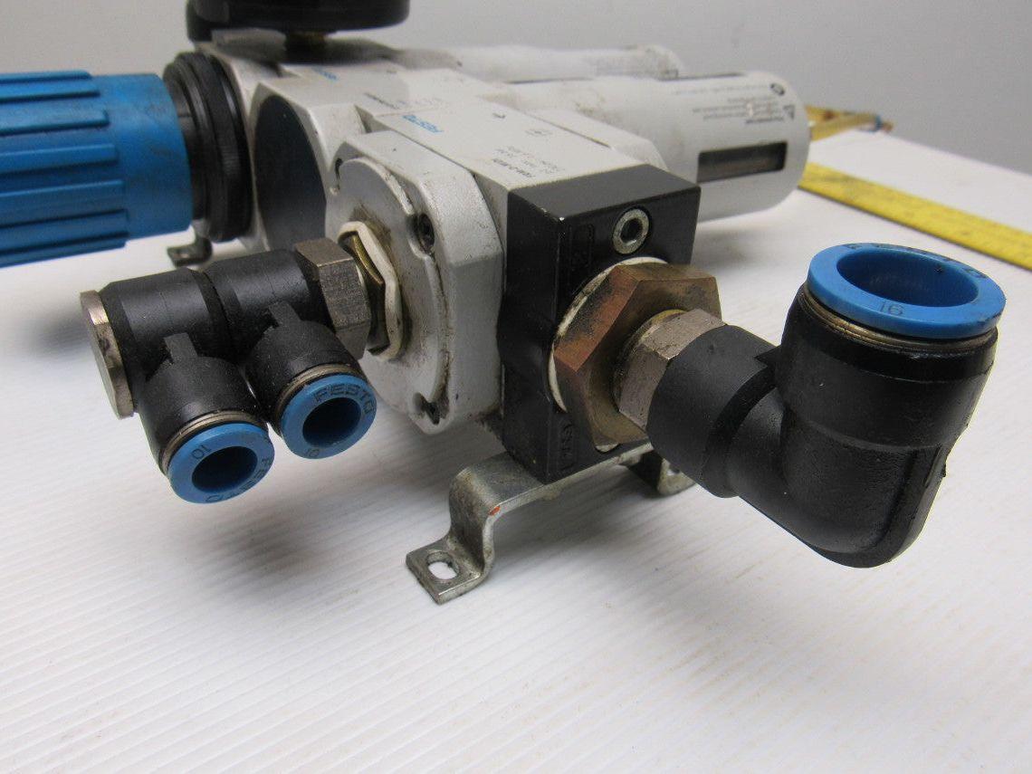 Festo LFR-D-7-MIDI-A/Festo LF-D-5M-MIDI-A Pneumatic Filter Regulator 1/2" NPT